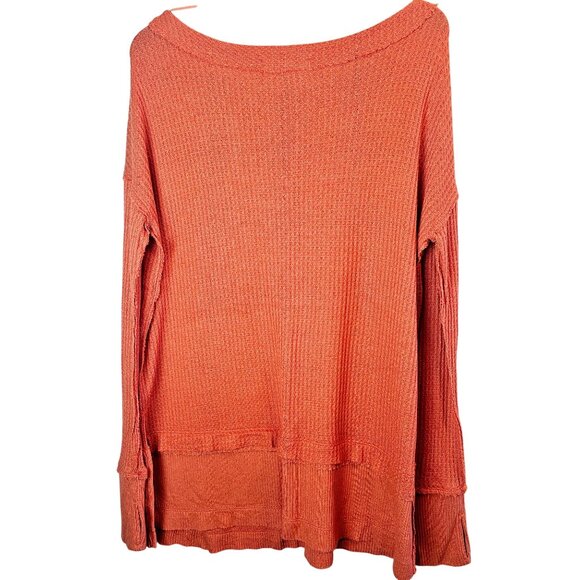 We the Free, Free People, North Shore Thermal Tunic Top, Coral, S - Picture 5 of 9